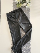 legginsy damskie imitacja skóry, M