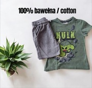 Zestaw Marvel spodenki koszulka top T-shirt dla chłopczyka 116 100% bawełna