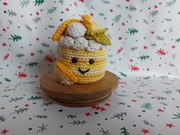 babeczka mufinka breloczek zabawka maskotka pluszak szydełkowe