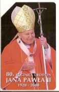 nr 845 - Jan Paweł II - '80 rocznica urodzin