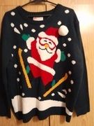 Sweter Atmosphere roz M L zimowy jak nowy 164 - 170 akryl mięciutki