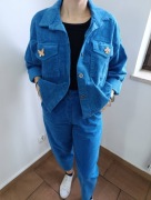 Sztruksowy komplecik (kurtka przejściowa sztruks + spodnie sztruks) 