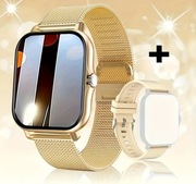 Smartwatch złoty Android/ Iphone