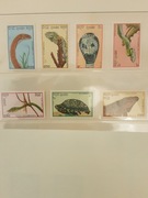 Kambodża 1988 Mi   983-9   wąż żółw idealna pozycja 