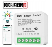 przekaźnik dopuszkowy WiFi TUYA Smart watomierz Licznik energii