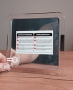 Lusterko prysznicowe antyparujące z uchwytem