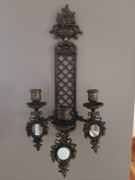 Świecznik, kinkiet ścienny trójramienny 