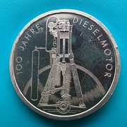 10 marek 1997 F Niemcy100 rocznica - Silnik Diesla Ag 0,625 waga 15,5