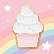 Home&You patera Luscious 3 części drewno ceramika 23x32 cm muffinka Nowa 