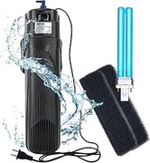 Coospider Wewnętrzne filtry UV do akwarium 8 W do 300 litrów JUP-01