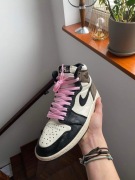 Sznurówki baby pink / różowe do Air Jordan 1 160cm