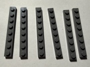 LEGO PŁYTKA 1x8 C,SZARY 3460 6 szt.