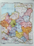 MAPA HISTORYCZNA II Rzeczypospolita Polska 1937r. REPRINT E.Romer F A3 IGŁA