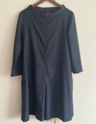 MLE Collection granatowa sukienka L 40 wełniana