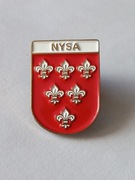 Herb miasta Nysa przypinka pin metaliczna odznaka wpinka 