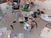 Różności, silniczki krokowe, zasilacz i wiele innych