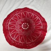 Serwetka okrągła czerwona 43 cm