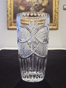 Wazon kryształowy flakon Vintage retro prl kryształy 