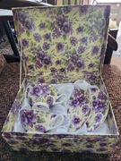 Zestaw kawowy z porcelany Carmani - 2 filiżanki i 2 spodki