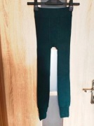 124 Ocieplane grube kalesony, legginsy ciemnozielone rozmiar S