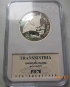 Naddniestrze 2006 100 rubli 14,14g Ag 925 motyl