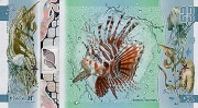 Banknot testowy PWPW Coral razem z nr 75 CiD