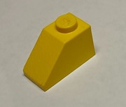 Lego 3040 skos 1x2 żółty - 5 sztuk !