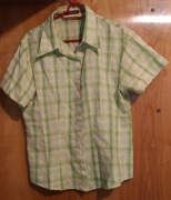 Koszula kolorowa w kratę na krótki rękaw ruby XXL