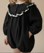 Muślinowy rampers Jenny Vely z koronką Styl Boho / Vintage Rozmiar 80