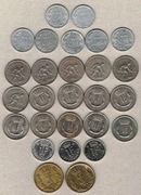 Luksemburg 25 centimes 1 frank 5 franków na sztuki - patrz opis