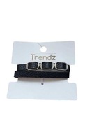 Nowa czarna bransoletka pieszczocha pasek Trendz goth punk rock