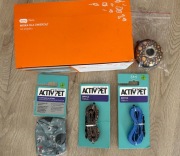 Zestaw dla psa-miski, smycze 2szt i pojemnik na woreczki 2szt