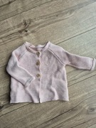 George elegancki sweterek guziki pudrowy róż dziewczęcy niemowlęcy 62