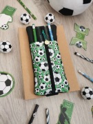 Organizer na gumce na notatnik handmade prezent dla fana piłki nożnej 