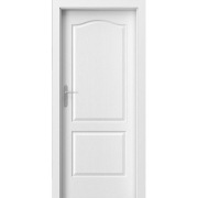 drzwi wewnętrzne Londyn białe pełne 80 prawe z futryną