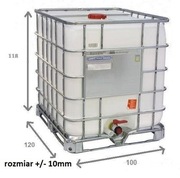 Zbiornik pojemnik mauzer mauser 1000L na deszczówkę, ropę, wodę