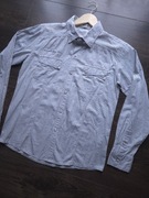 Koszula męska w paski z długim rękawem, MB21 r.M