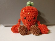 Pan truskawka na szydełku 
