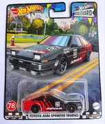 Hot Wheels Premium - Toyota AE86 Sprinter Trueno (Boulevard 78) Advan