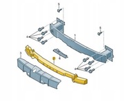 Audi A3 8V Pianka/absorber zderzak przód 8V3807550A