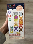 Nowe Drewniane Małpki Battat Education - Gra Zręcznościowa Stacking 