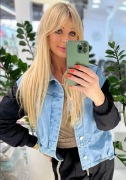 MEGI rozpinana bluza z jeansem