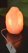 Vintage - Solna lampa z Różowej Soli  Himalajskiej - lata 90-te.