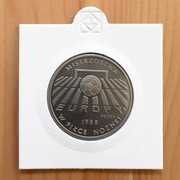 200 złotych (1987) – „Mistrzostwa Europy 1988” – moneta próbna