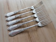 SREBRZONE WIDELCE ŚNIADANIOWE FRAGET PLAQUE ROMAŃSKI 5szt