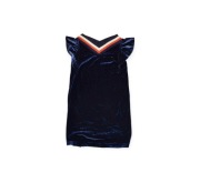 Tommy Hilfiger granatowa mini sukienka welurowa M