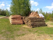 Faszyna, kiszka faszynowa,  kołki, stemple