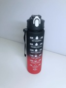 Gradientowa butelka sportowa 1000 ml ze słomką – szczelna, ekologiczna