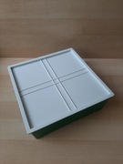 Plastikowe pudelko z pokrywką na slajdy lub klisze z PRL-U