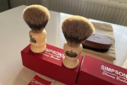 Pędzel do golenia x2 Simpsons Berkeley i Commodore, Best Badger + Tygiel